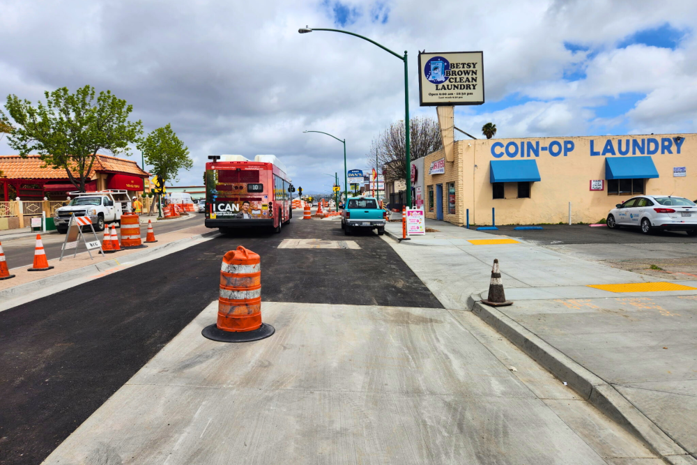 University Ave street reopening