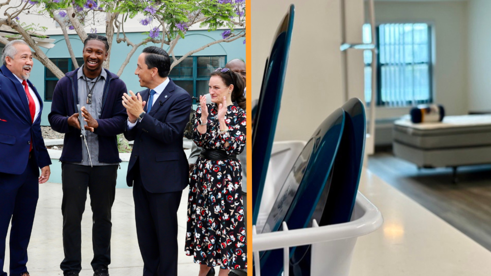 Mayor at ribbon-cutting ceremony