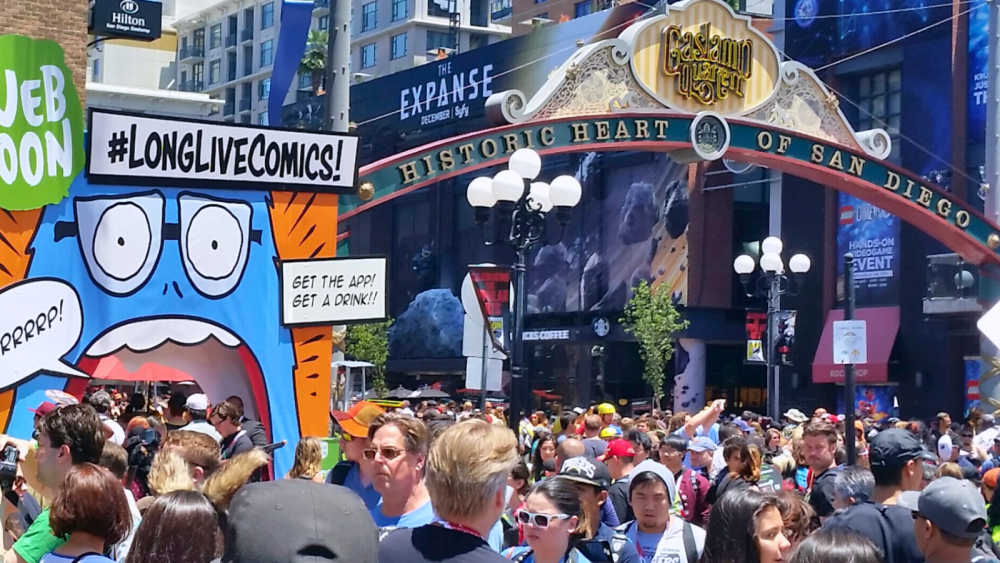 Comic Con weekend in downtown