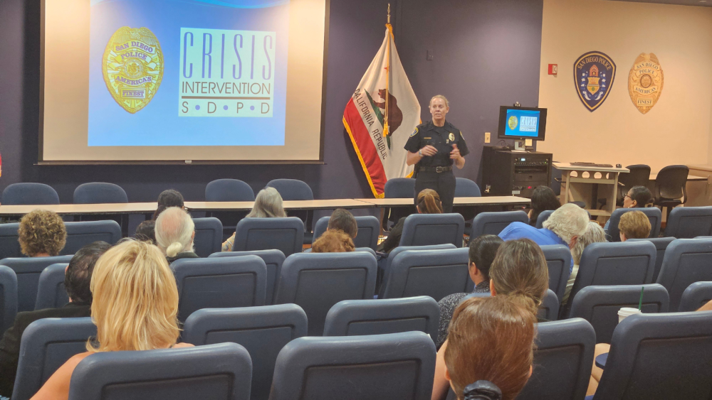 SDPD giving presentation about crisis intervention