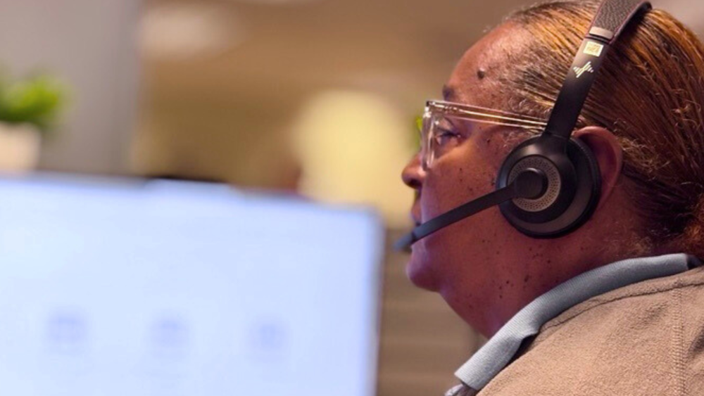 City staff at computer