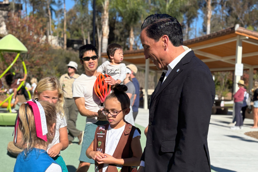 Jerabek park opening with Mayor Gloria and attendees