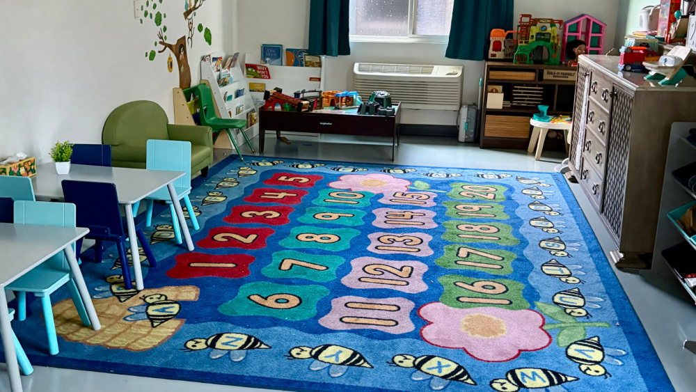 Photo of children's room at shelter