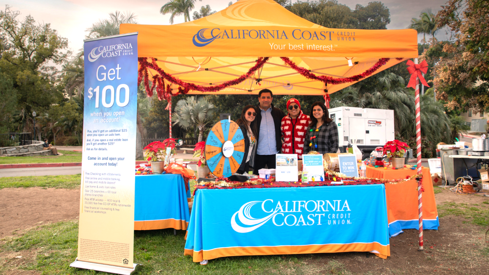 Photo of Cal Coast Union stand with people