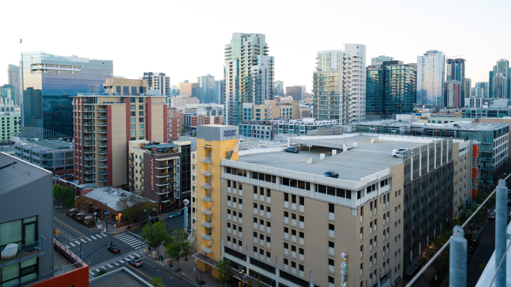 Tall buildings in downtown