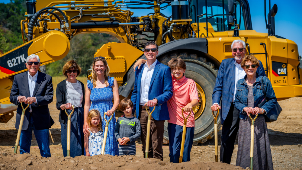 Officials breaking ground