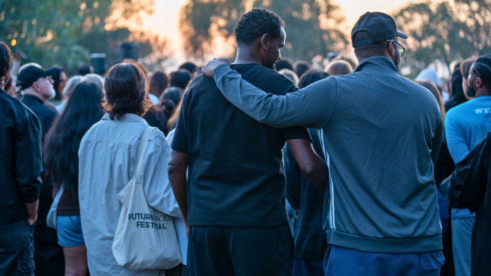Islamic Center vigil crowd
