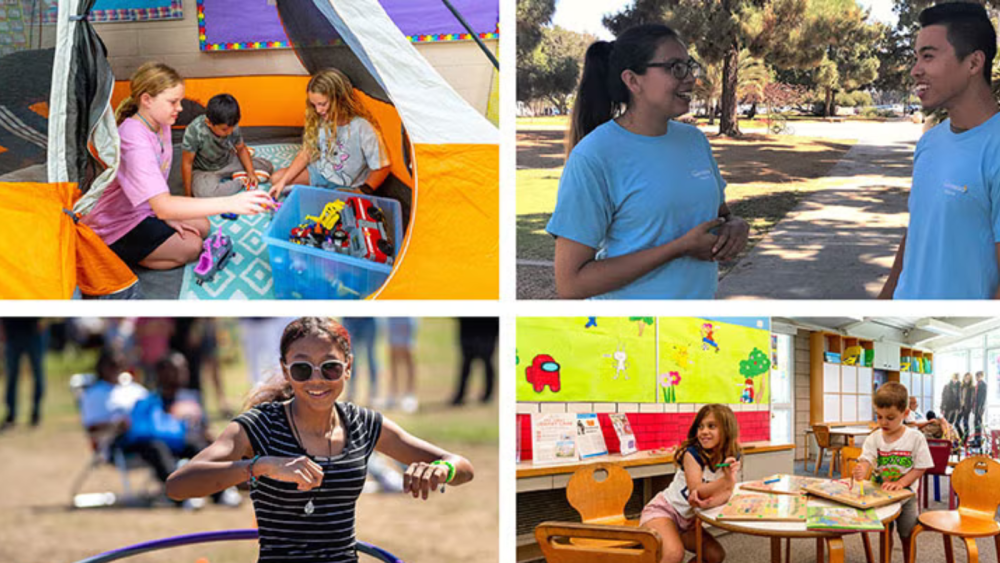 Collage of young people