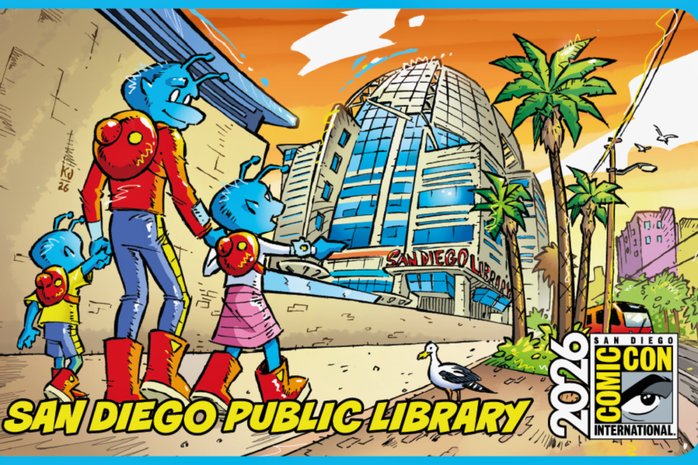 Comic-con special edition library card.