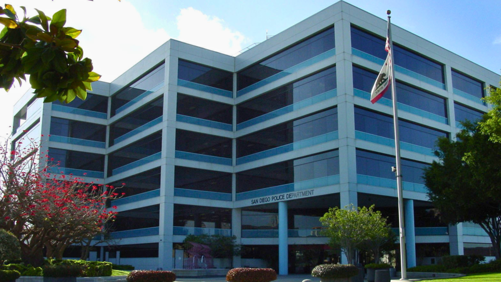Exterior of SDPD headquarters