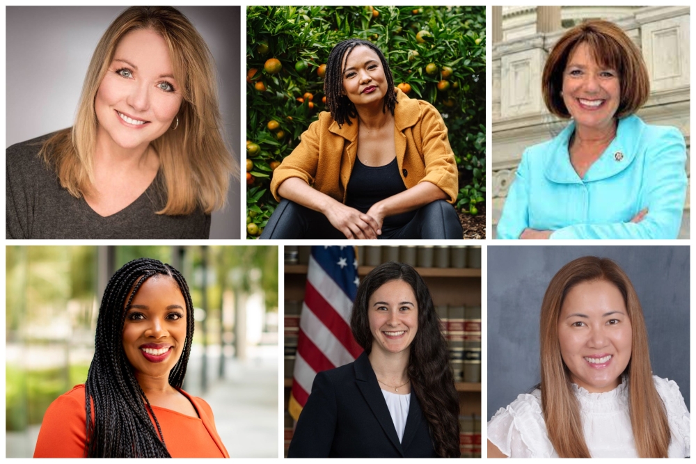 Group of women profiles