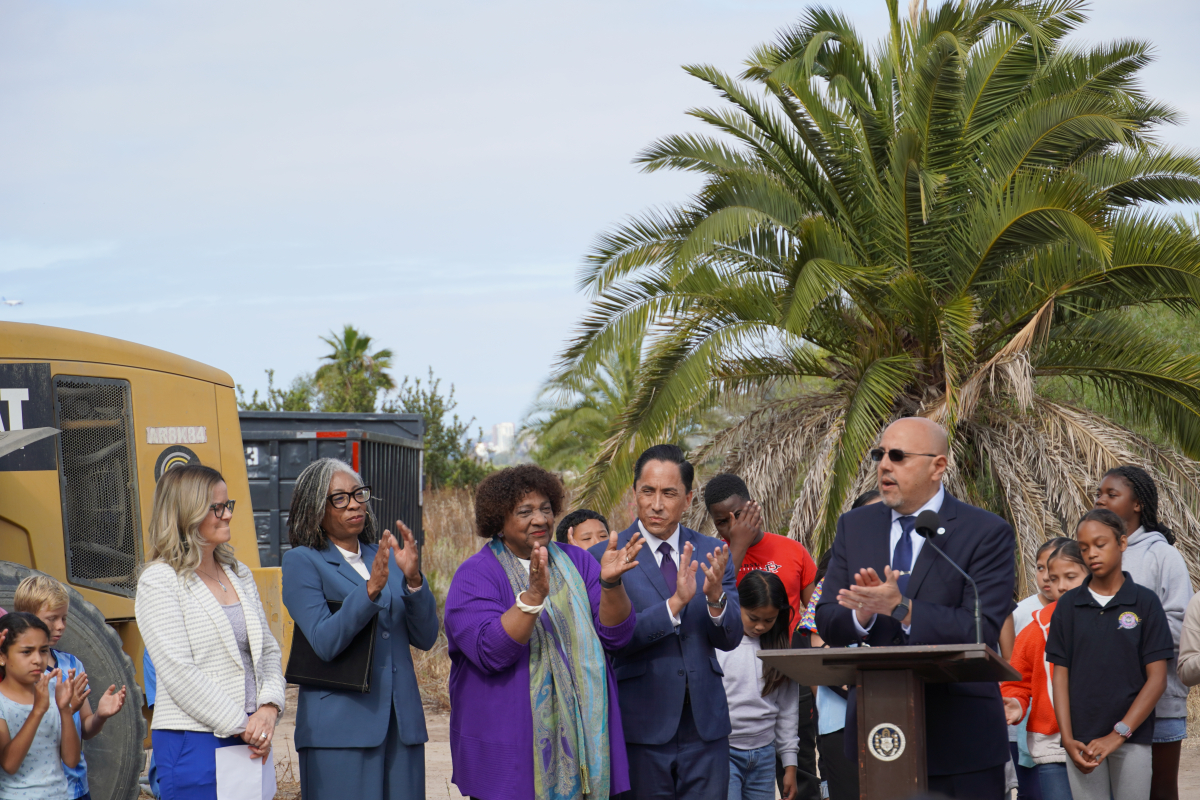 Councilmember giving remarks