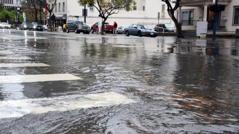 Rain on City Streets