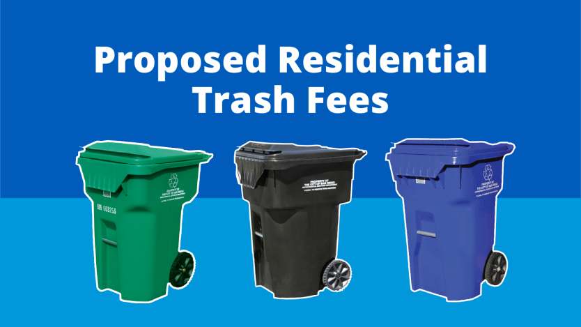 trash bins 