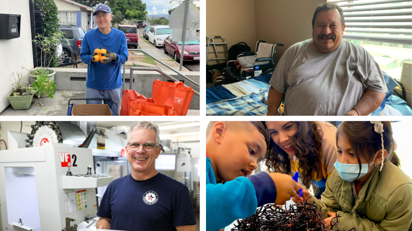 collage of residents