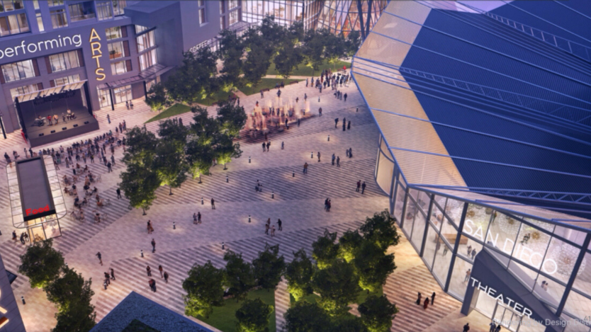 Civic Center Plaza rendering
