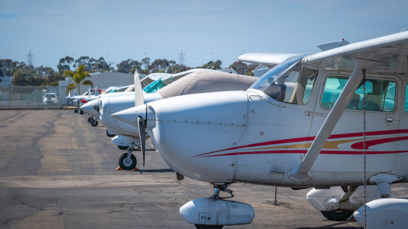 Two airplanes 
