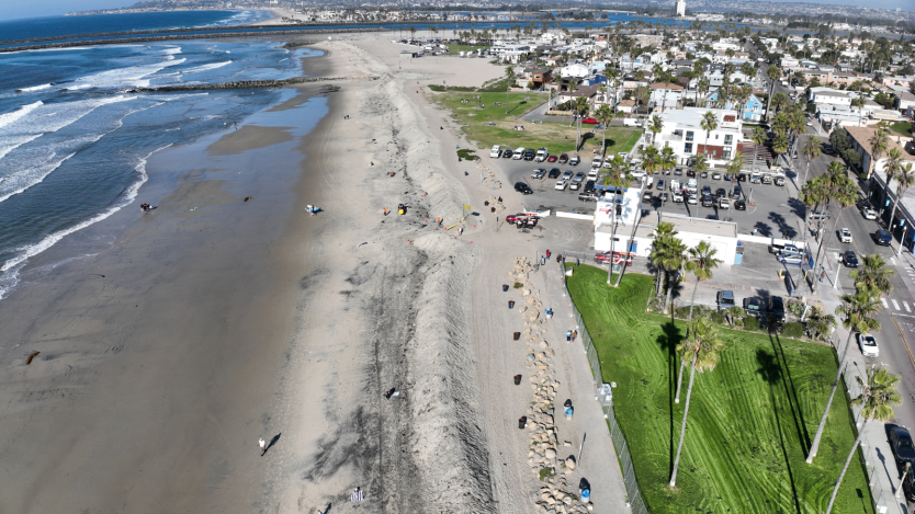 Aerial picture of Ocean Beach