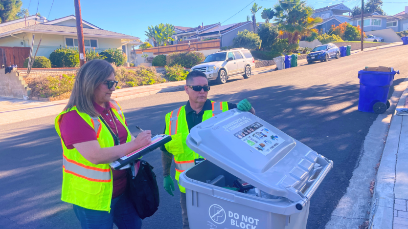 ESD Trash Can Lid Flippers