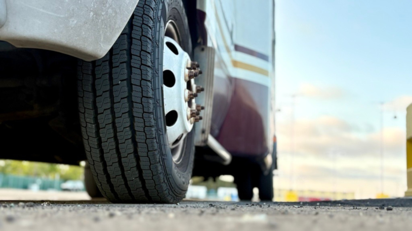 Photo of a vehicle tire