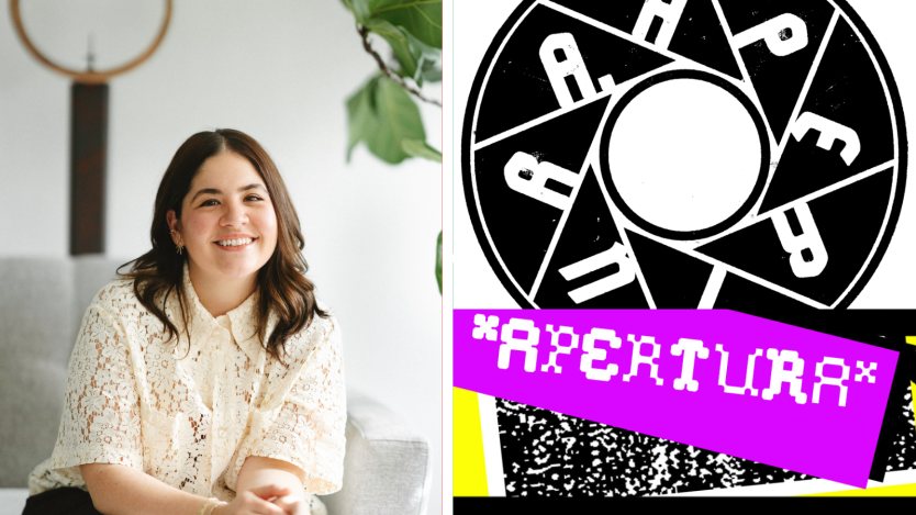 Collage with photo of poet laureate