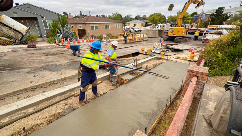 Crews completing work